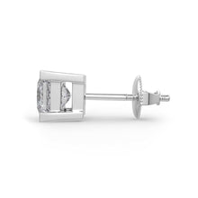 Princess Cut Stud Earring