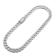 14MM White Gold Pave Cuban Chain