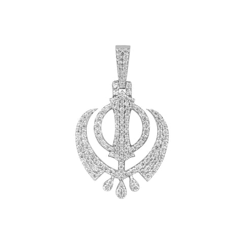 Iced Khanda Pendant