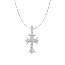 Chrome Heart Cross Moissanite Pendant