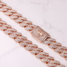 14MM Rose Gold Cuban Chain