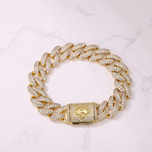 14MM Cuban Yellow Gold Bracelet