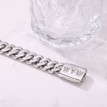 14MM Baguette & Diamond White Gold Bracelet