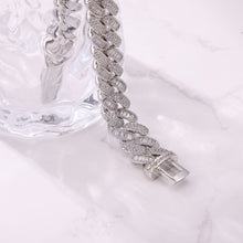 14MM Baguette & Diamond White Gold Bracelet