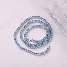 3MM Blue Diamond Tennis Chain