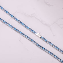 3MM Blue Diamond Tennis Chain