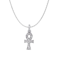 Ankh Cross Moissanite Pendant