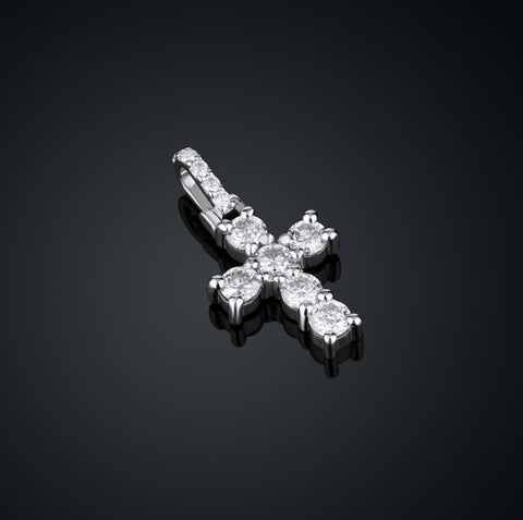 Cross Moissanite Pendant