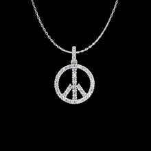 Peace Moissanite Pendant