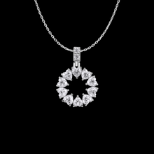 Ten Heart Moissanite Pendant