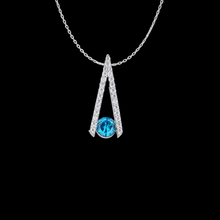 Topaz Moissanite Pendant