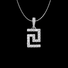 Pave Greca Moissanite Pendant