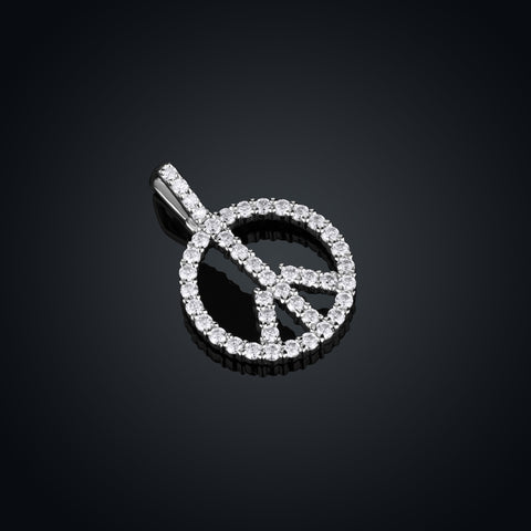 Peace Moissanite Pendant