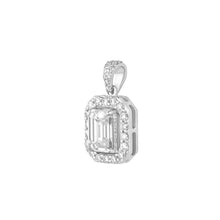 Emerald Moissanite Pendant