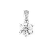 Round Single Moissanite Pendant