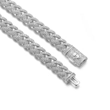 10MM White Gold Cuban Chain