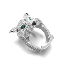 White Gold Panther Ring