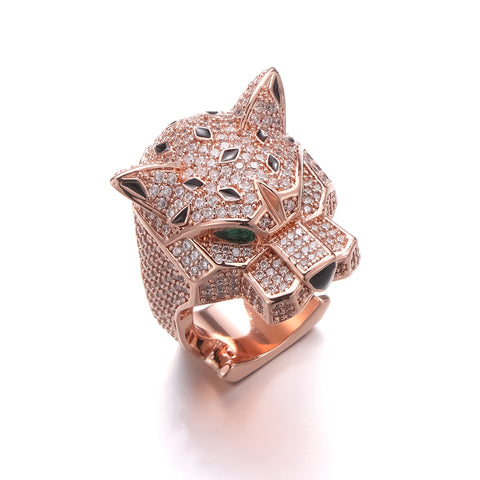 Rose Gold Panther Ring