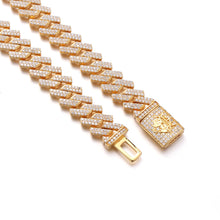 14MM Yellow Gold Raised Cuban Chain