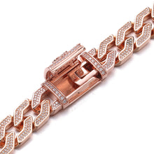 14MM Rose Gold Pave Cuban Bracelet