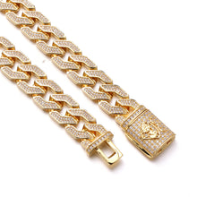 14MM Yellow Gold Pave Cuban Chain