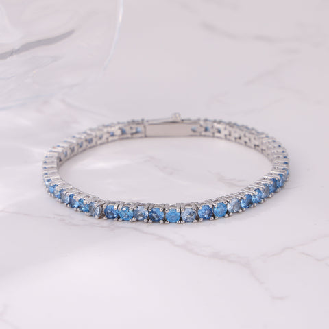 3MM Blue Diamond Bracelet