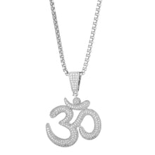 OM White Gold Pendant