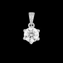 Round Single Moissanite Pendant