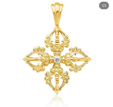 Elon Musk Cross Amulet Vajra