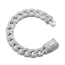 14MM White Gold Pave Cuban Bracelet